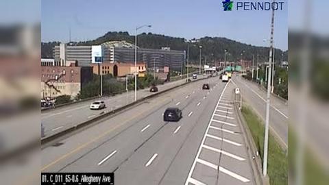 Traffic Cam North Shore: PA 65 @ ALLEGHENY AVE EXIT Player