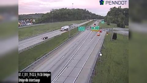 Traffic Cam South Fayette Township: I-79 @ EXIT 54 (PA 50 BRIDGEVILLE) Player