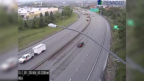 Traffic Cam Robinson Township: I-376 @ EXIT 59 WB (ROBINSON TOWN CENTRE BLVD) Player
