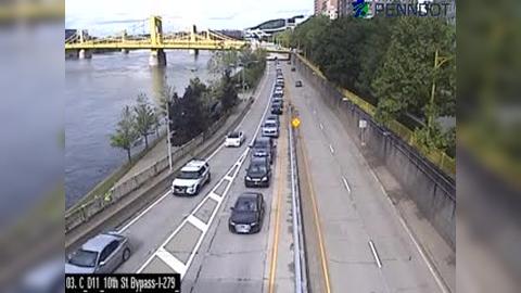 Downtown: 10TH ST BYPASS @ I-279 Traffic Camera