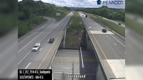 Traffic Cam Cecil Township: I-79 @ EXIT 48 (SOUTHPOINTE/HENDERSONVILLE) Player