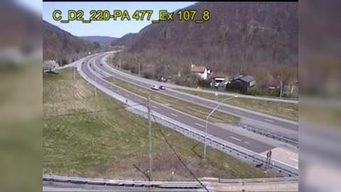 Lamar Township: US 220 @ PA 477 SALONA EXIT Traffic Camera