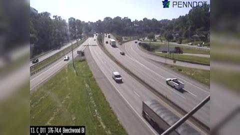 Traffic Cam Squirrel Hill South: I-376 @ EXIT 74 (SQUIRREL HILL/HOMESTEAD) Player