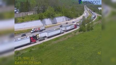 Traffic Cam Upper Saucon: I-78 @ EXIT 60 (PA 309 SOUTH QUAKERTOWN) Player