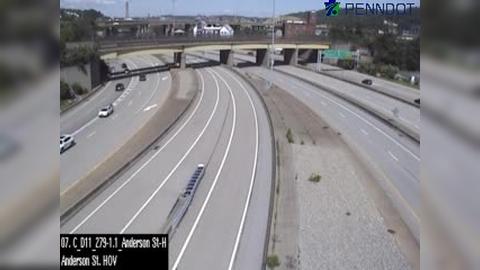 Traffic Cam North Shore: I-279 @ EXIT 1D (PA 28 NORTH CHESTNUT ST/EAST OHIO ST/ETNA) Player