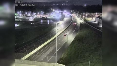 Traffic Cam Springettsbury Township: I-83 @ EXIT 18 (PA 124 MOUNT ROSE AVE) Player