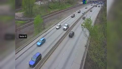 Traffic Cam Lower Merion Township: I-76 WEST OF EXIT 338 Player