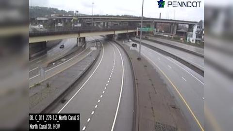 Traffic Cam North Shore: I-279 @ MM 1.2 (NORTH CANAL ST - HOV) Player