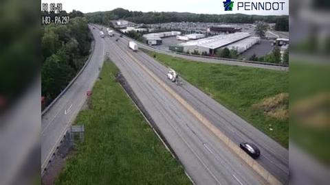 Conewago Township: I-83 @ EXIT 28 (PA 297 ZIONS VIEW/STRINESTOWN) Traffic Camera