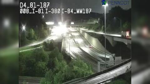 Traffic Cam Dunmore: I-81 @ EXIT 188 (PA 347) - THROOP Player