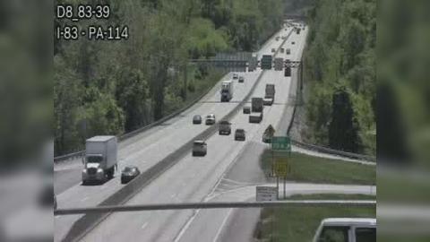 Fairview Township: I-83 EXIT 39A (PA 114 LEWISBERRY RD) Traffic Camera