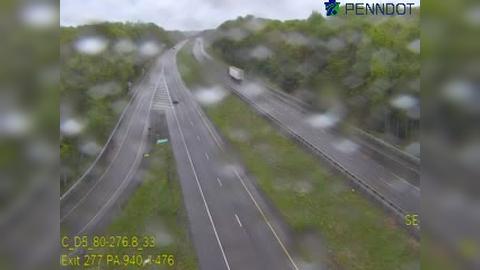 Kidder Township: I-80 @ EXIT 277 (PA 940/TURN-PIKE/I-476 WILESBARRE/ALLENTOWN) Traffic Camera
