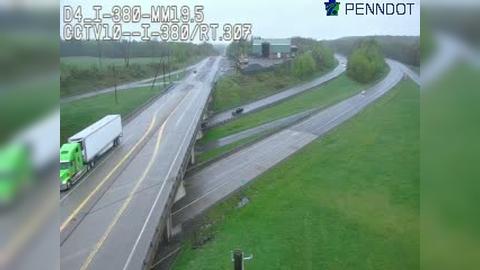 Traffic Cam Yostville: I-380 @ EXIT 20 (PA 307 DALEVILLE/MOSCOW) Player