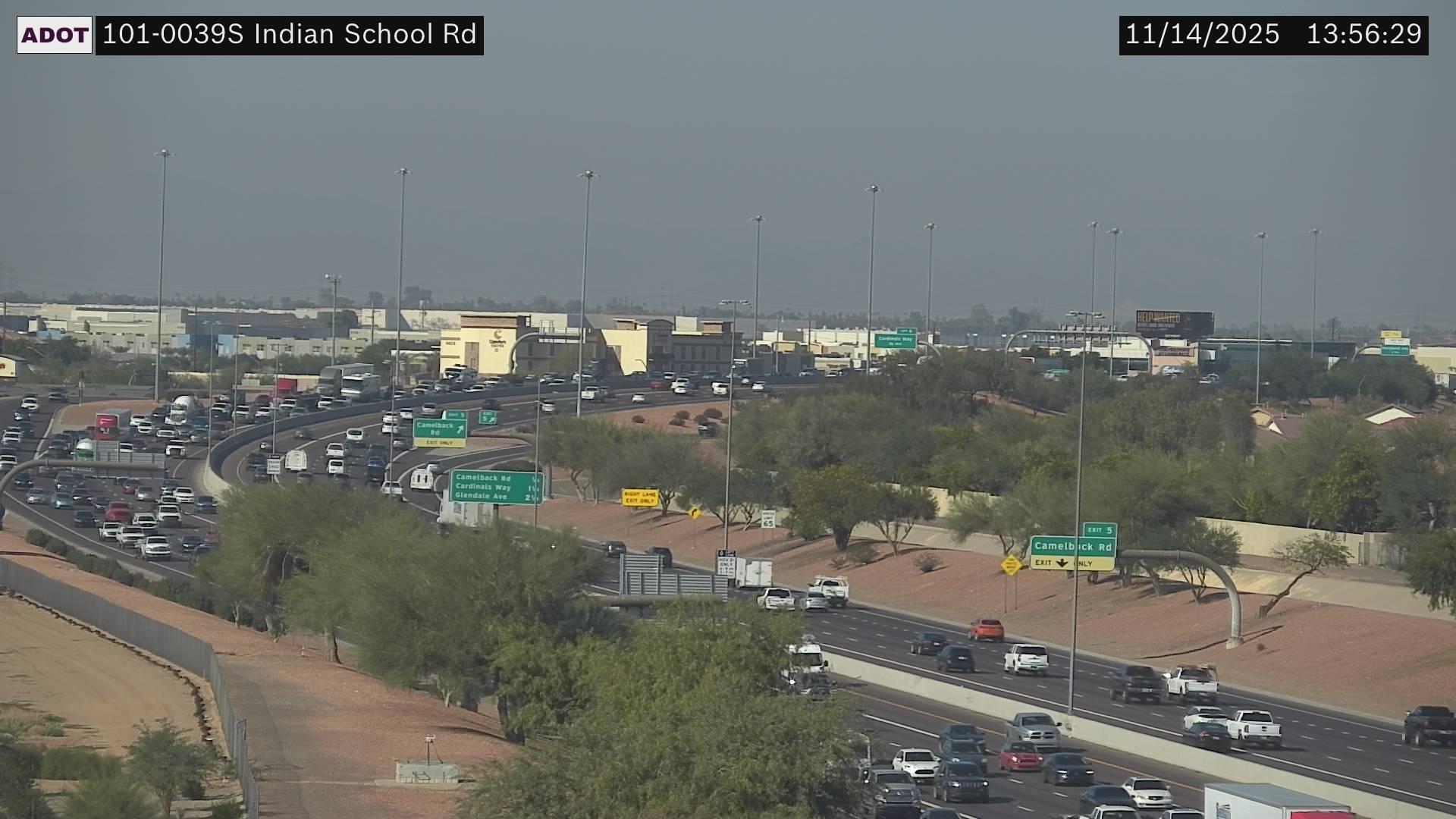 Traffic Cam Youngstown: Loop 101 South at Indian School Rd Player