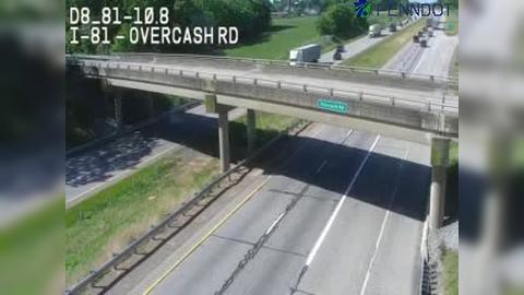 Traffic Cam Guilford Township: DMS-81S-10.8 I-81 SB MM 10.8 Overcash Rd Player