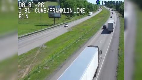 Traffic Cam Southampton Township: I-81 @ MM 26 (FRANKLIN/CUMBERLAND COUNTY LINE) Player