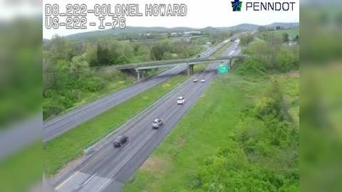 Traffic Cam Reamstown: US-222 @ LAUSCH RD (COLONEL HOWARD RD OFF RAMP) Player