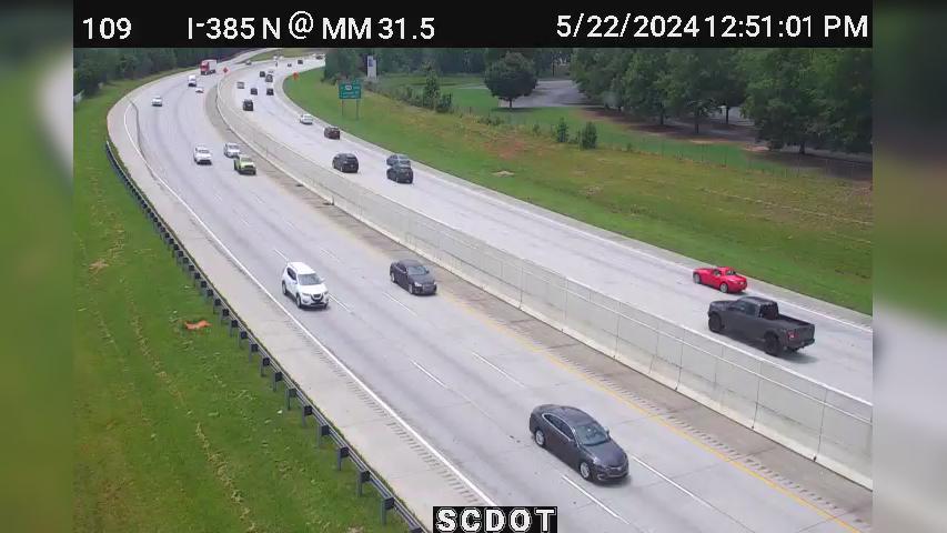 Traffic Cam Camelot: I-385 N @ MM 31.5 Player