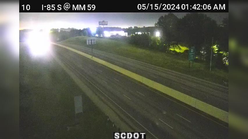 Traffic Cam Greer: I-85 S @ MM 59 (South of BMW) Player