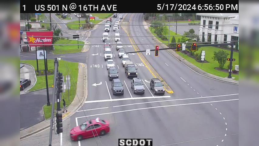 Pinewood: US 501 N @ 16th Ave Traffic Camera