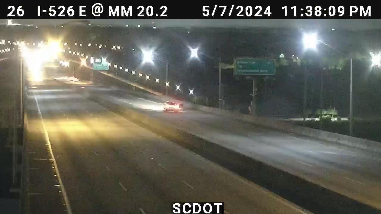 North Charleston: I-526 E @ MM 20.5 (Don Holt) Traffic Camera