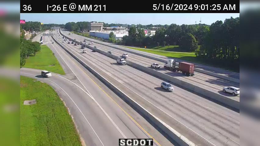 North Charleston: I-26 E @ MM 211 Traffic Camera