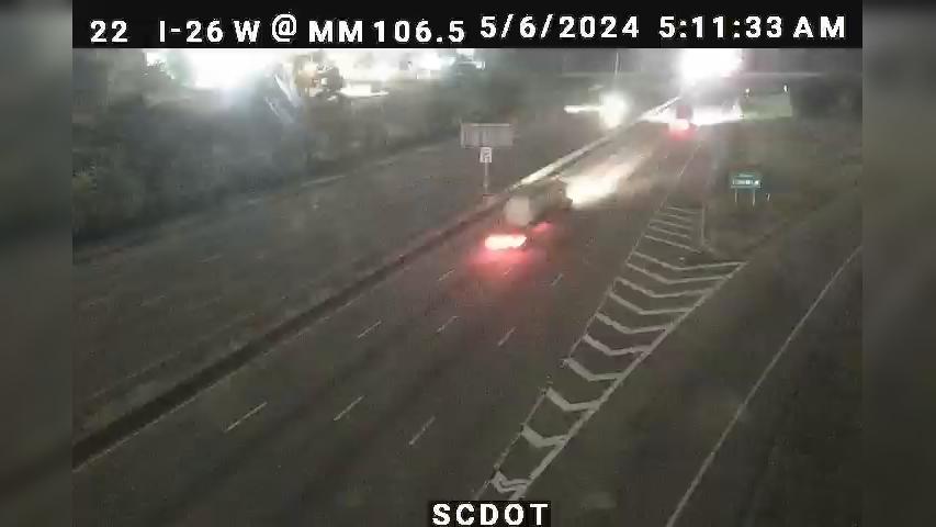 Traffic Cam Chartwell: I-26 W @ MM 106.5 (St. Andrews Rd) Player