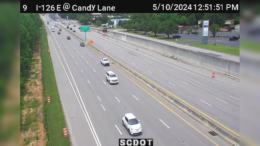 Columbia: I-126 E @ Candy Lane Traffic Camera