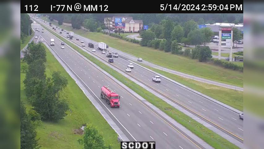 Columbia: I-77 N @ MM 12 (Forest Dr) Traffic Camera