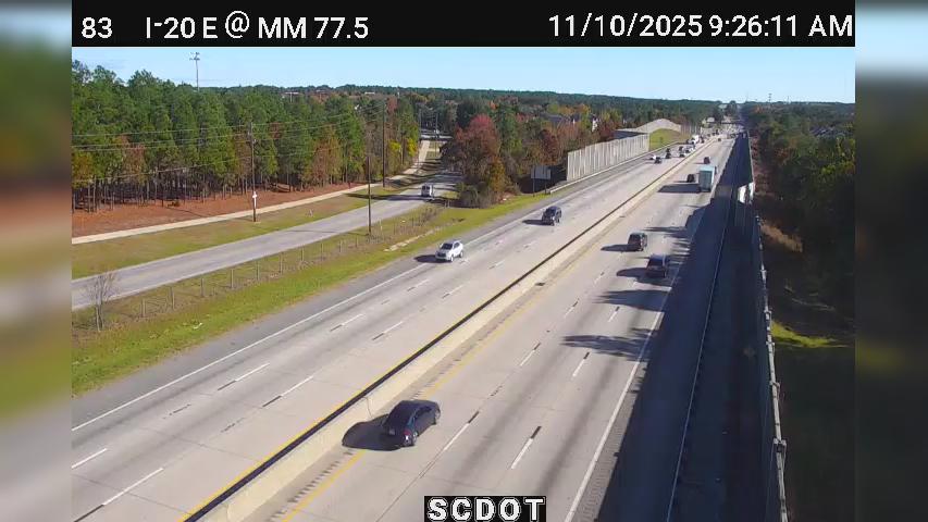 Williamsburg East: I-20 E @ MM 77.5 Traffic Camera