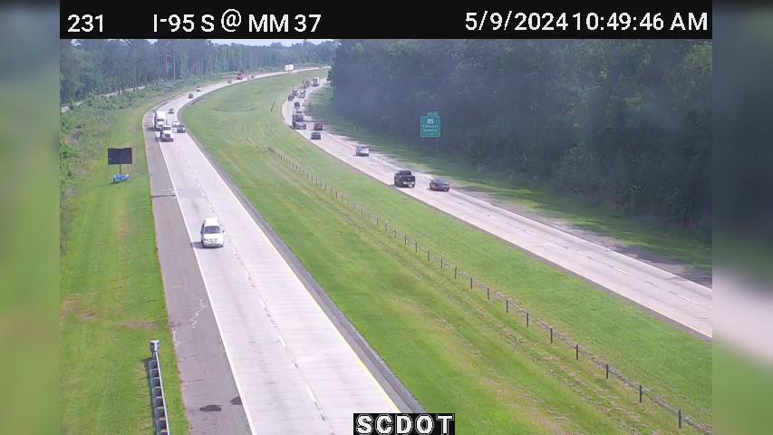 Griffin Hill: I-95 S @ MM 36.7 Traffic Camera