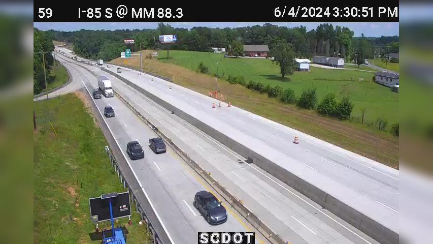Midway: I-85 S @ MM 88.3 Traffic Camera
