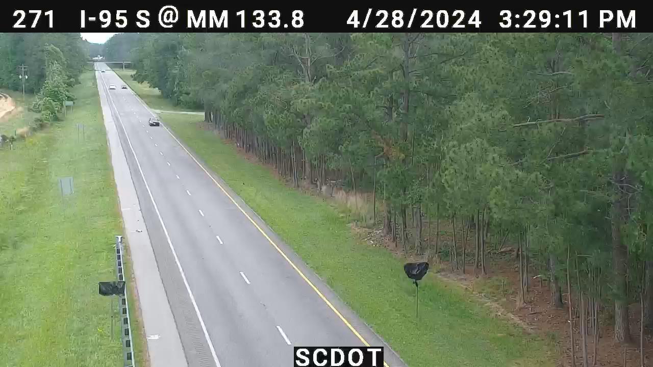 Traffic Cam Turbeville: I-95 S @ MM 133.8 Player