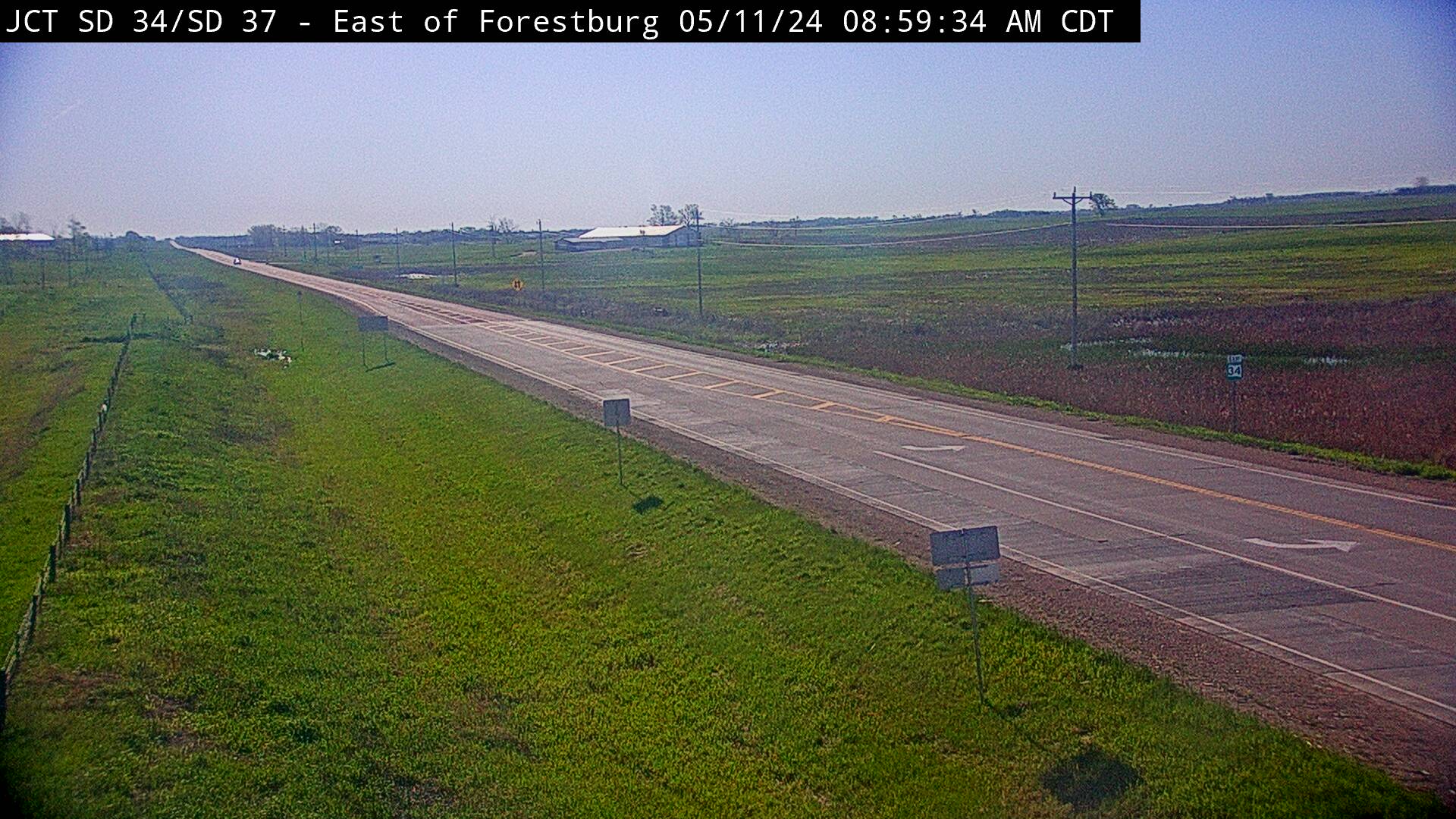 Traffic Cam East of town at junction SD-34 & SD-37 - East Player