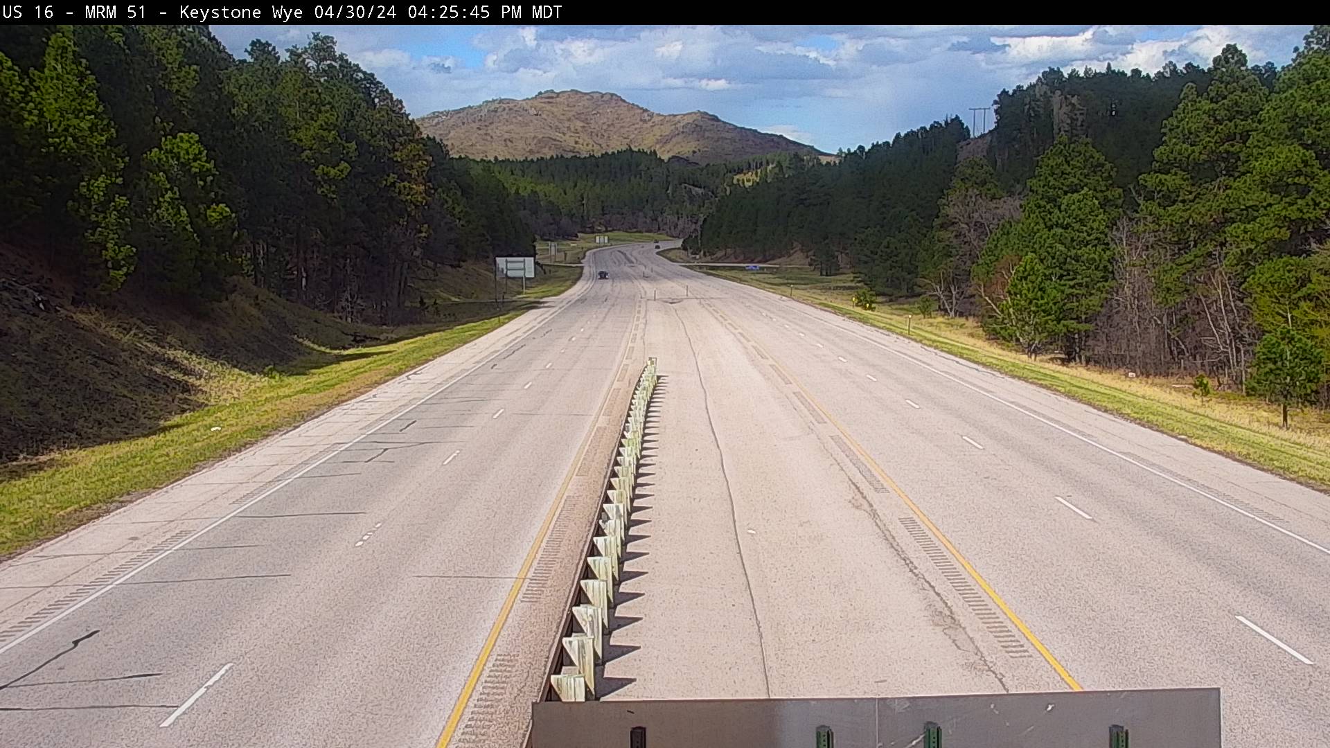 Traffic Cam North of town along US-16 @ MP 51 - East Player
