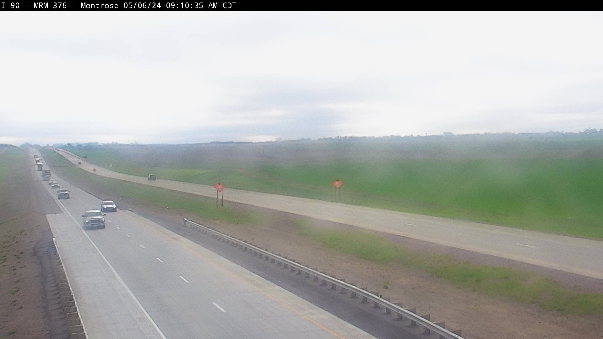 Traffic Cam 3 miles west of Humboldt along I-90 @ MP 376.0 - East Player