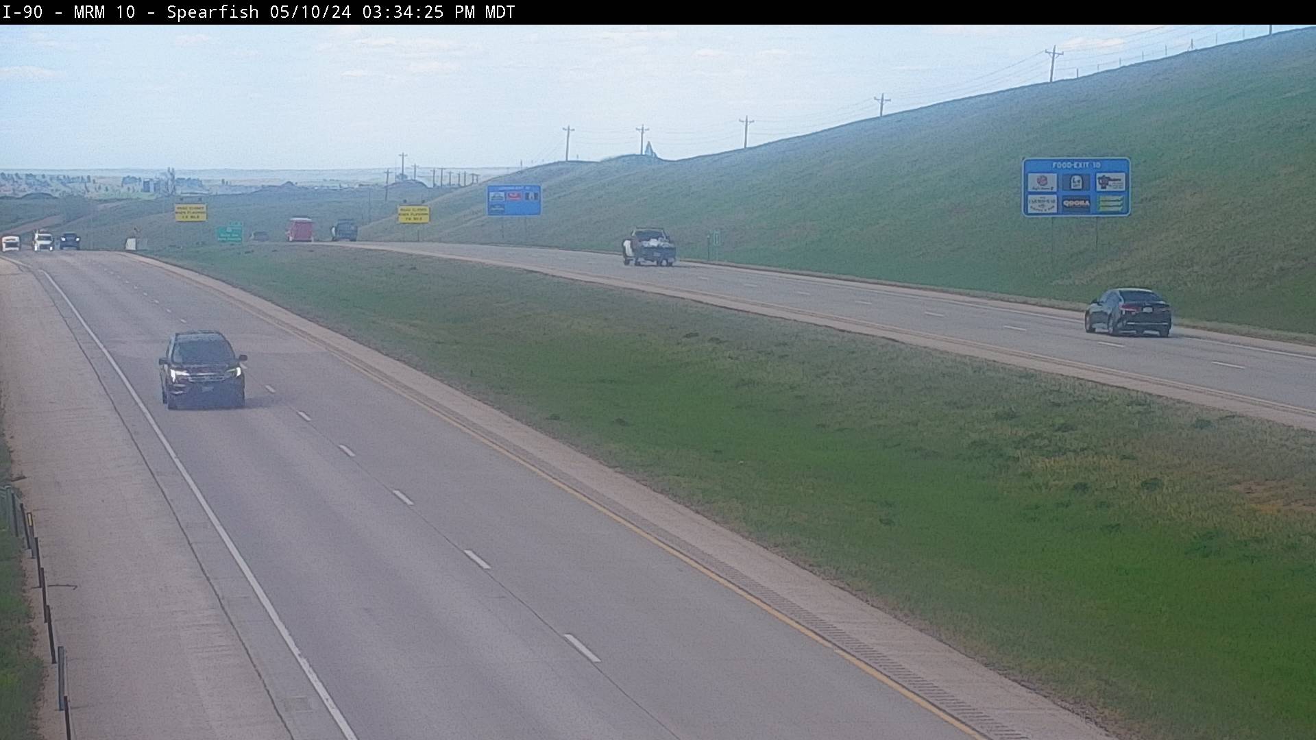 Traffic Cam West of town along I-90 @ MP 11 - East Player
