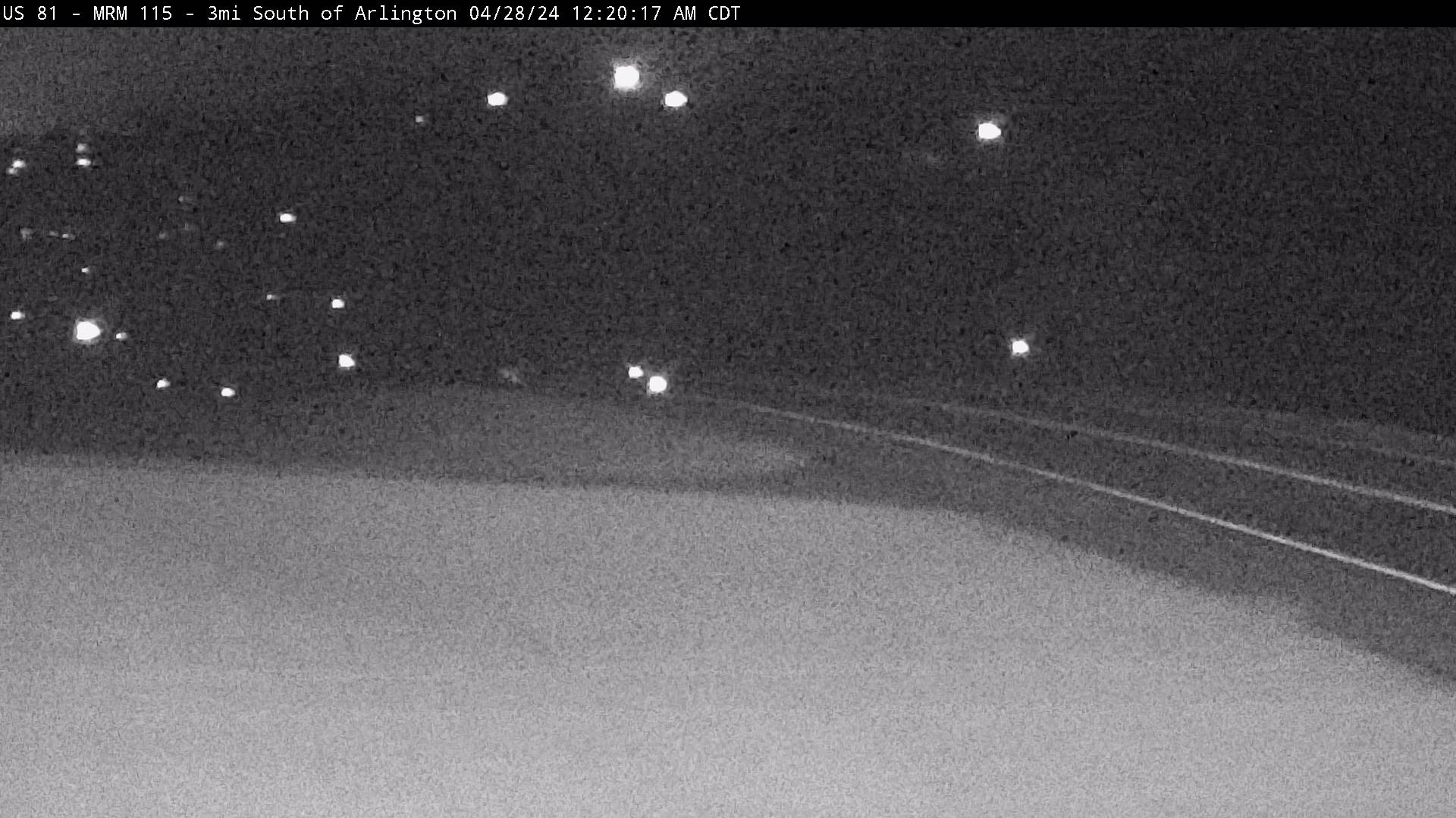 3 miles south of town along US-81 @ MP 115 - North Traffic Camera