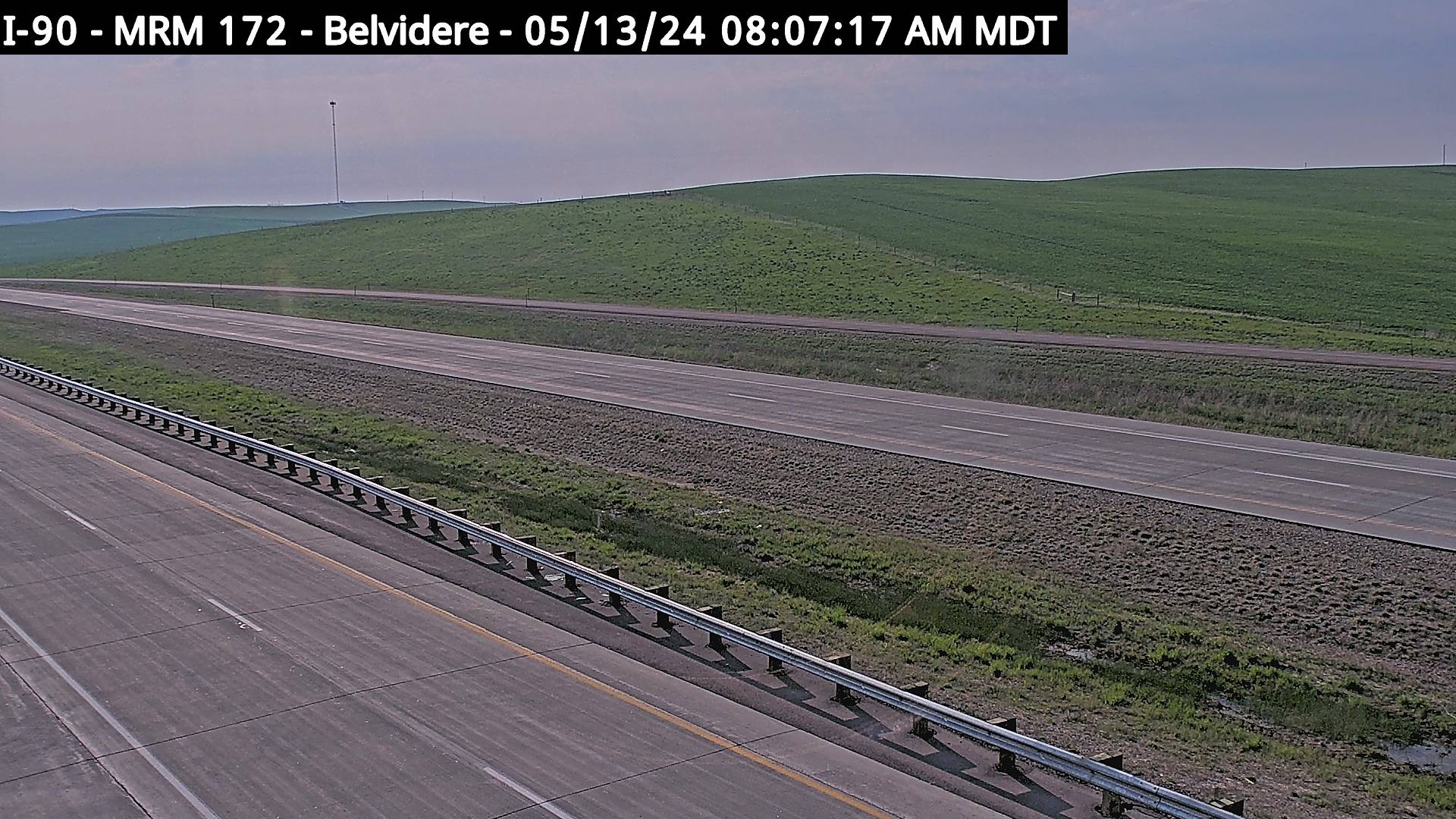 9 miles east of town along I-90 @ MP 172.5 - Southeast Traffic Camera