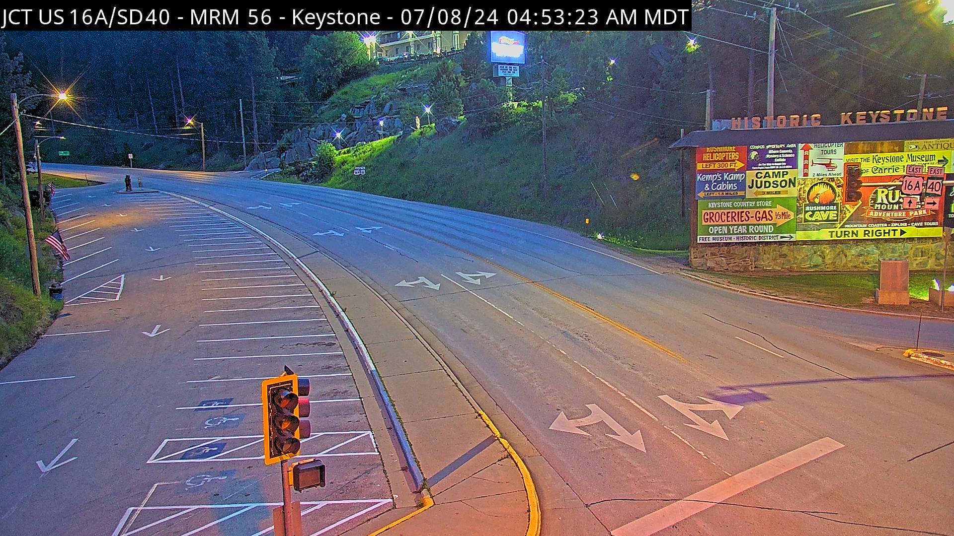 Junction US-16A & SD-40 - North Traffic Camera