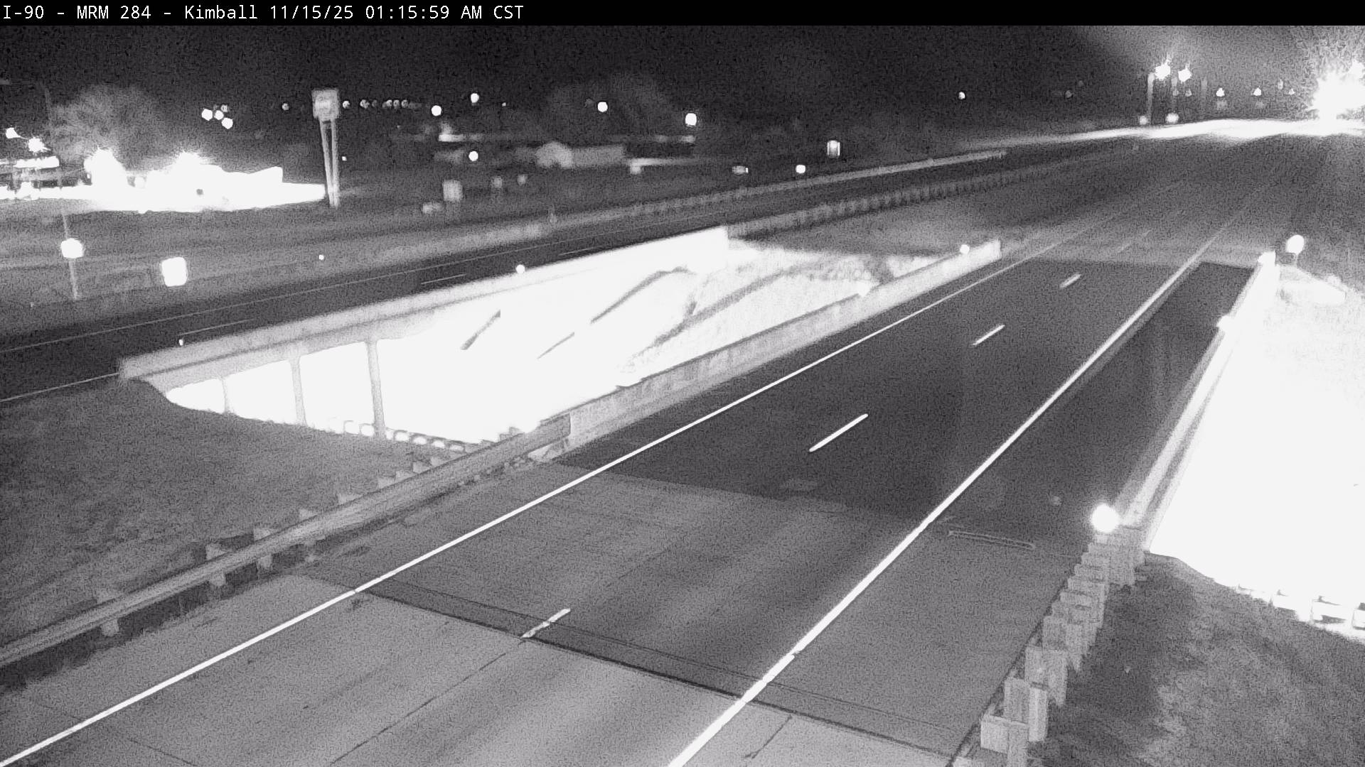 Traffic Cam South of town along I-90 @ MP 284 - Northeast Player