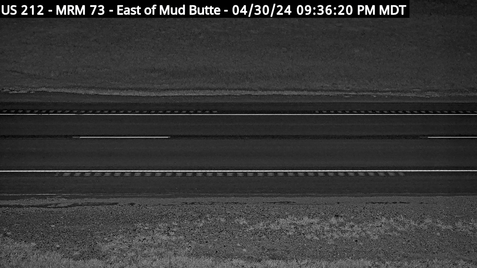 1 mile east of Mud Butte along US-212 @ MP 74 - Southeast Traffic Camera