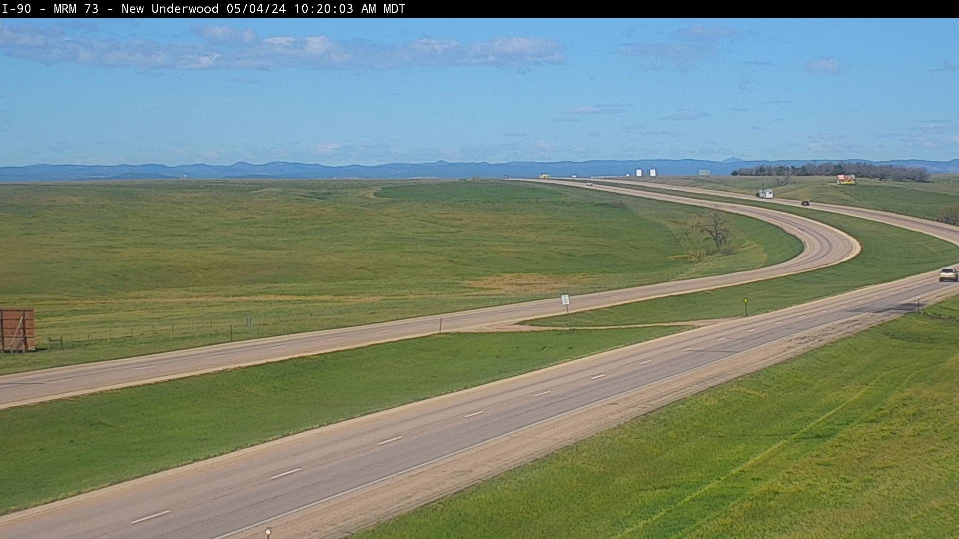 Traffic Cam 5 miles west of town along I-90 @ MP 73 - West Player