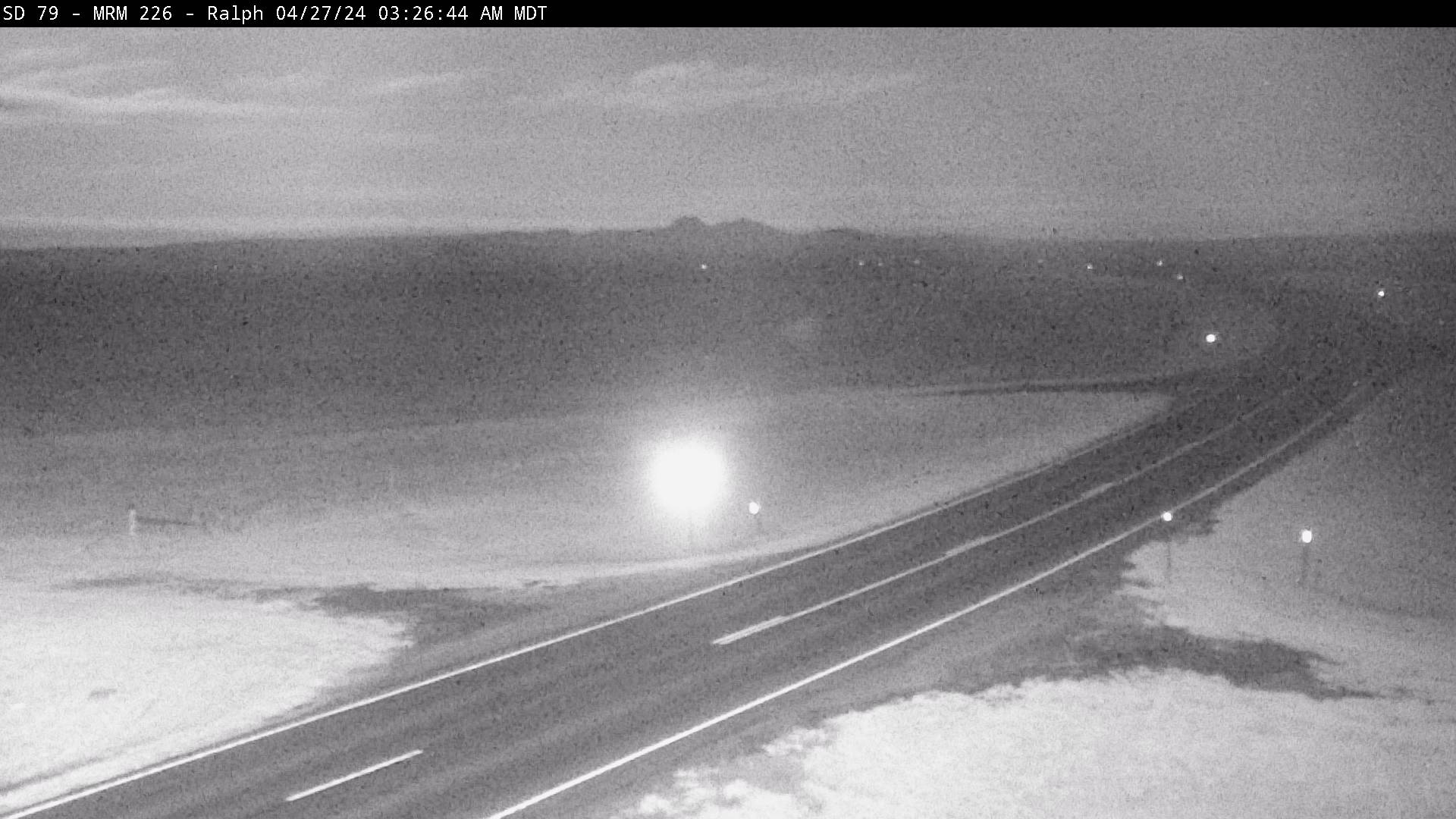 north of town along SD-79 @ MP 226 - South Traffic Camera