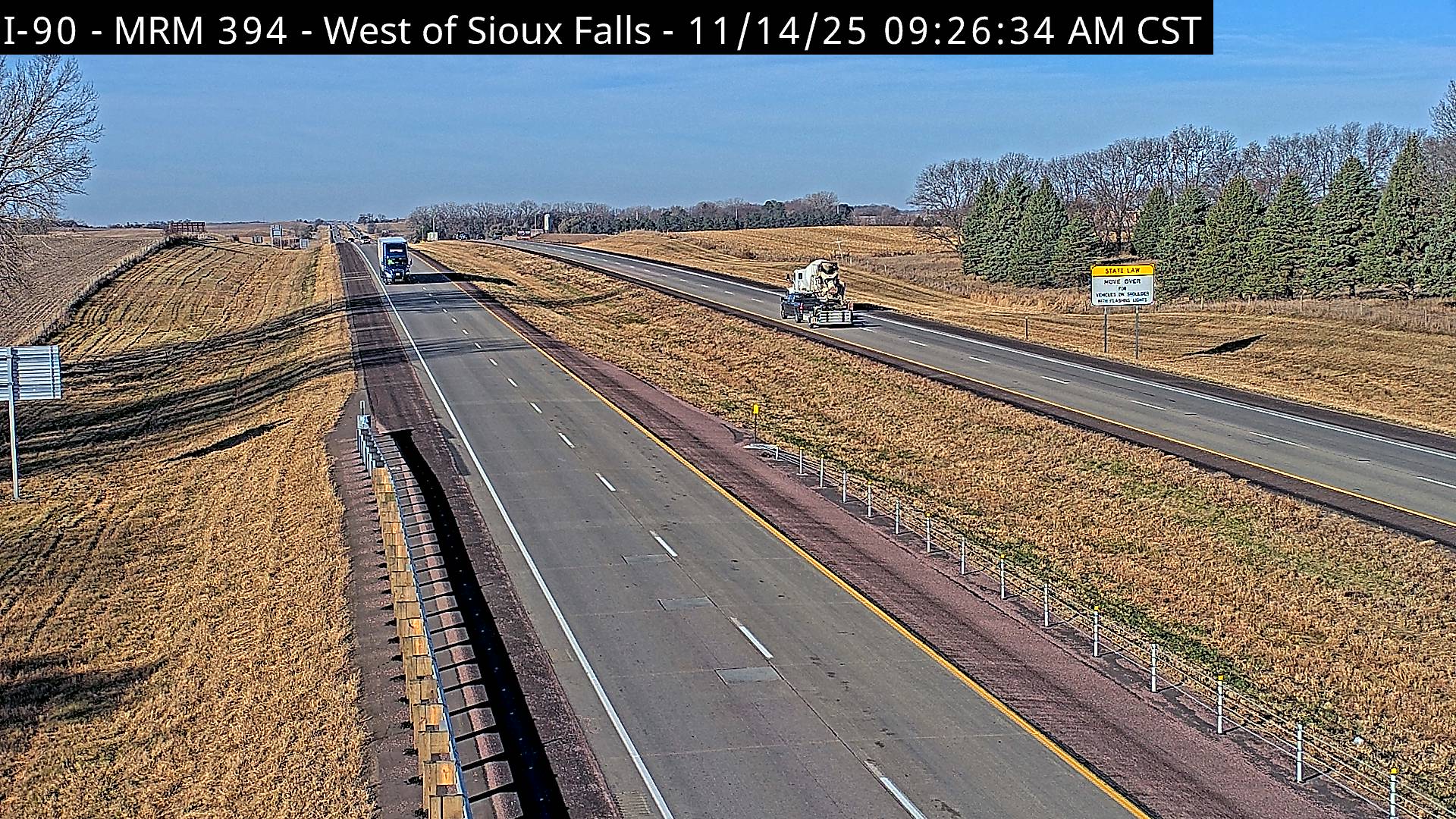 Traffic Cam West of town along I-90 @ MP 394.4 - West Player
