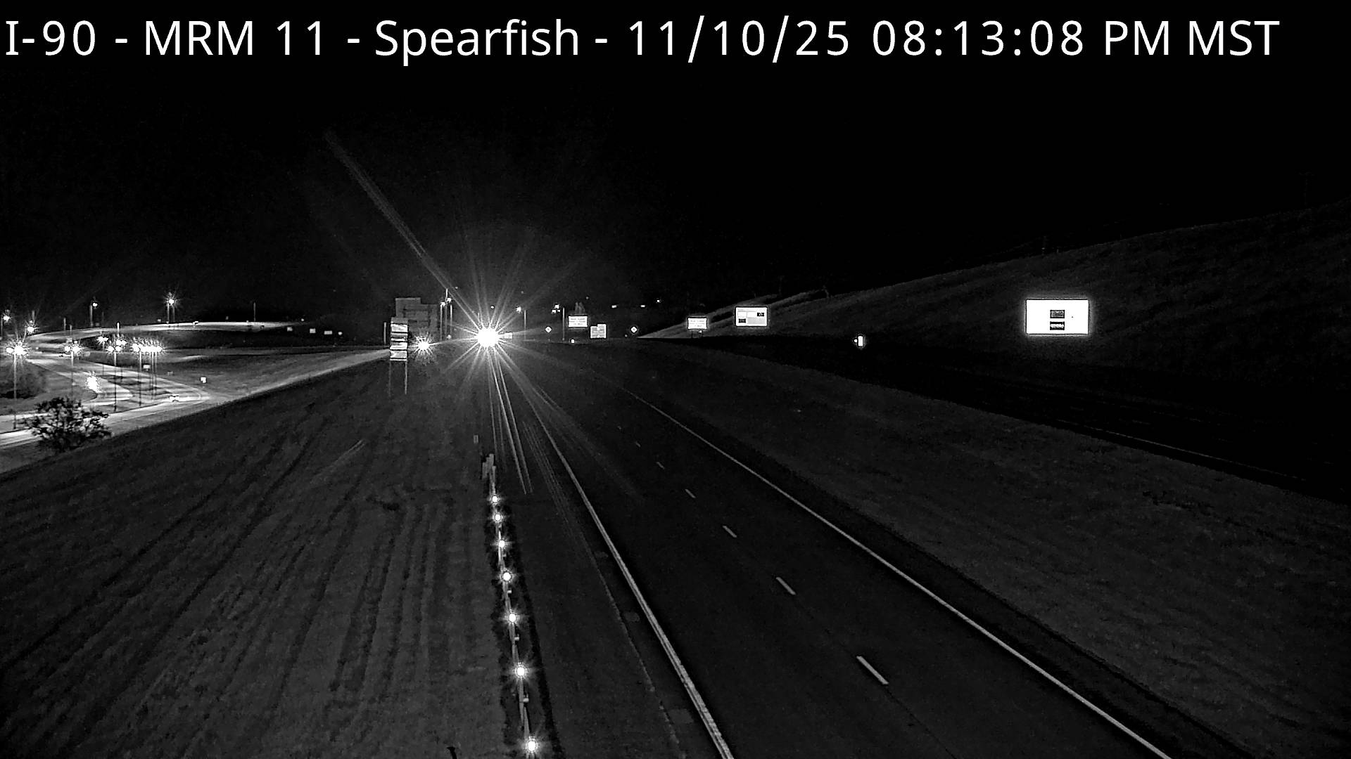 West of town along I-90 @ MP 11 - West Traffic Camera