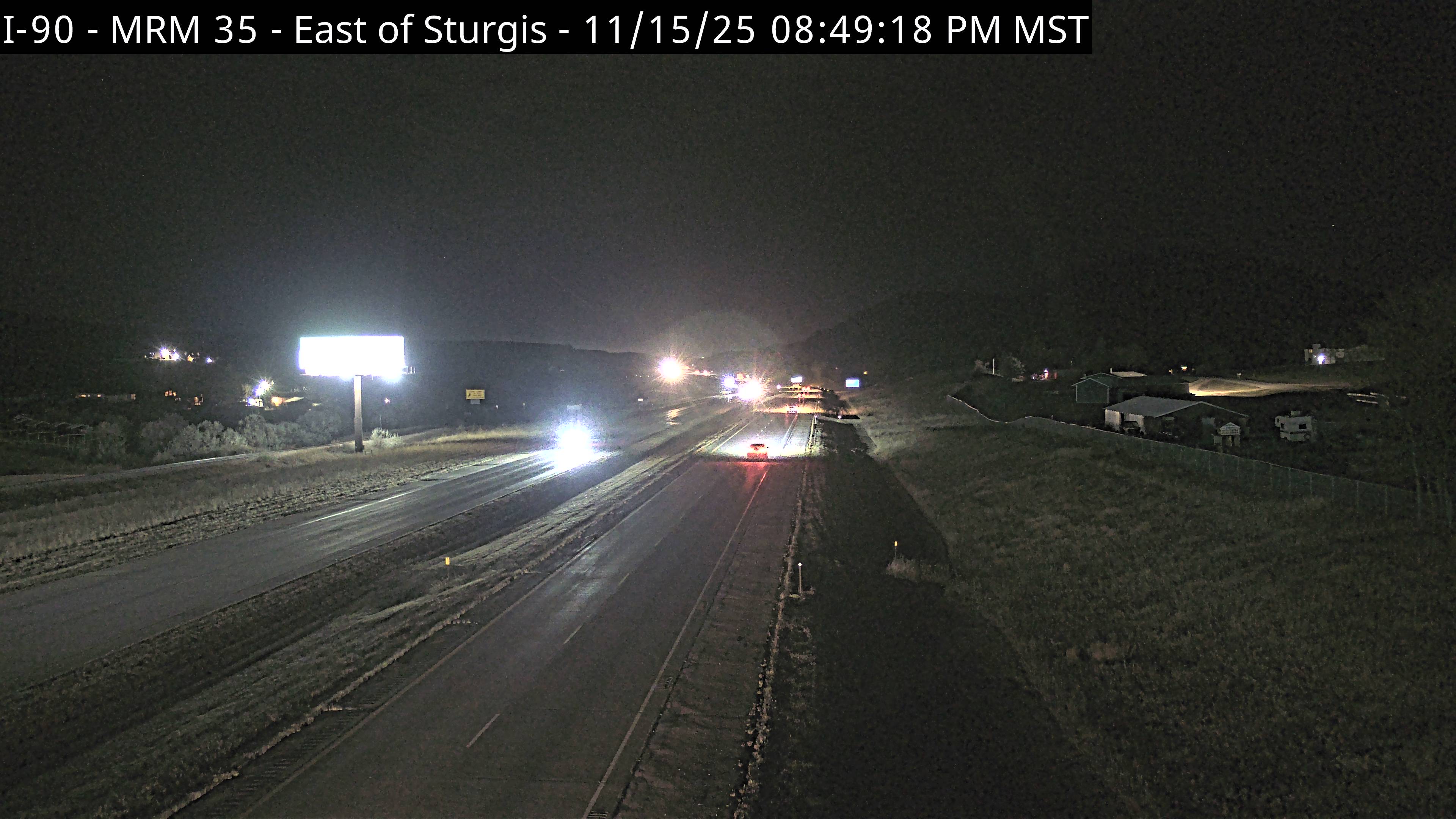 East of town along I-90 @ MP 35.6 - West Traffic Camera