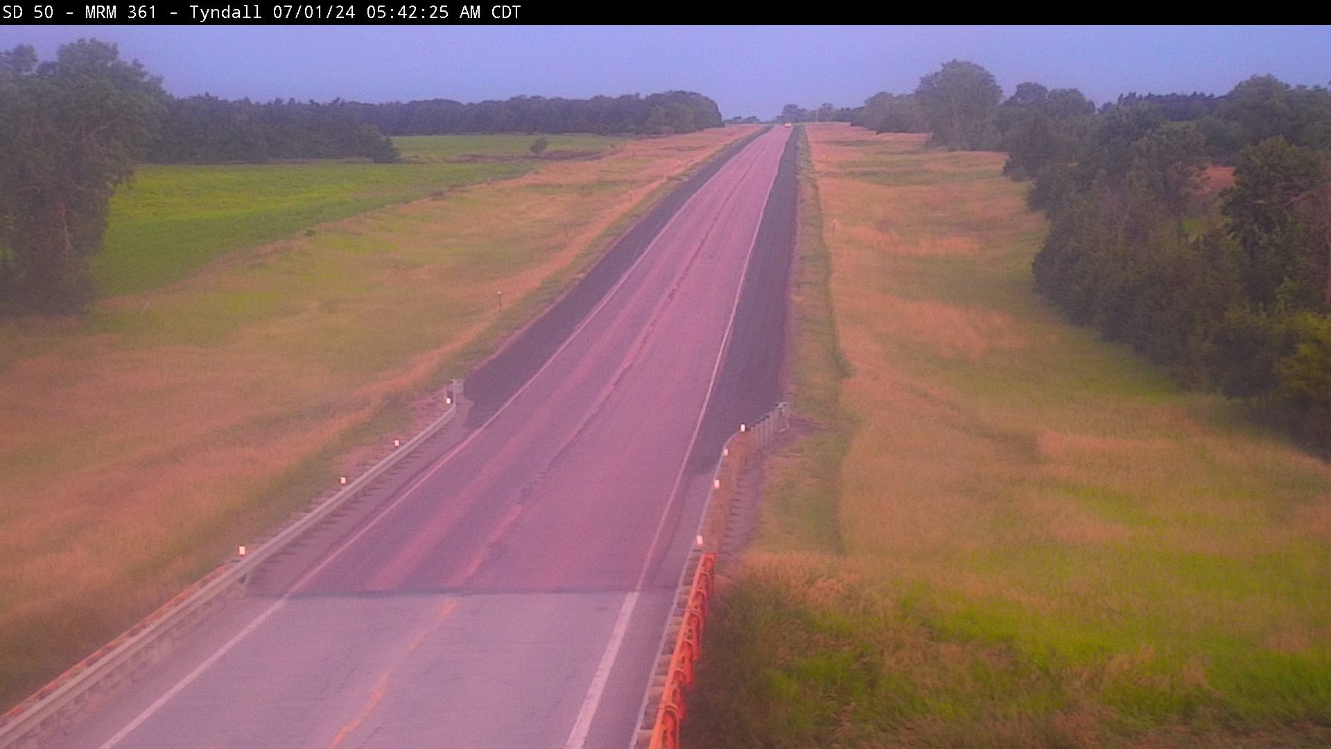 5 miles east of town along SD-50 @ MP 361 - West Traffic Camera