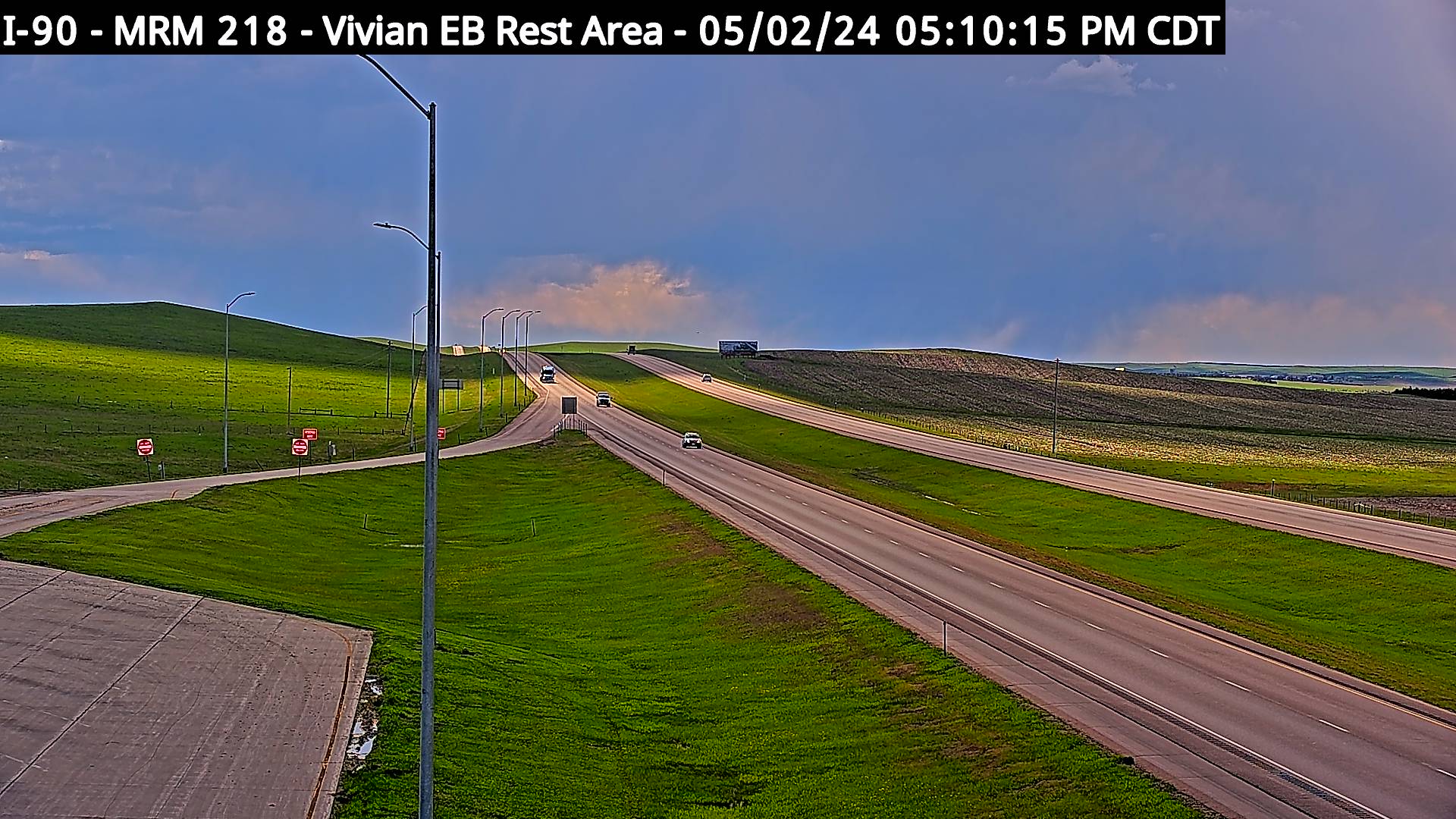 Traffic Cam East of town along I-90 @ MP 218 - West Player
