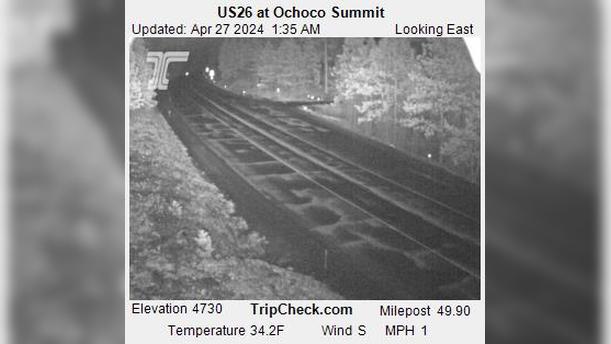 Mitchell: US 26 at Ochoco Summit Traffic Camera